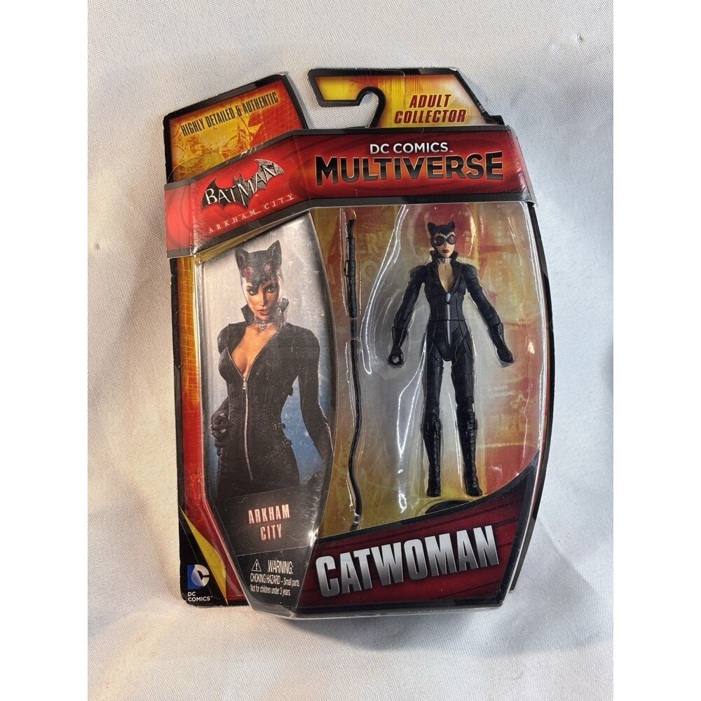 DC Comics Multiverse Catwoman 4" Action Figure 2015 Mattel MOC Arkham City New!!